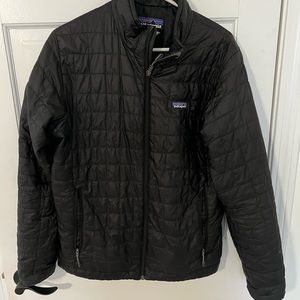Patagonia Men's Nano Puff Jacket Coat PrimaLoft Black Size Medium Full Zip